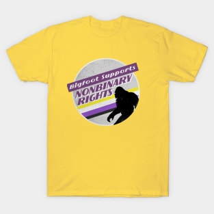 Nonbinary Pride Bigfoot T-Shirt